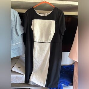 Black-and-cream dress size 20